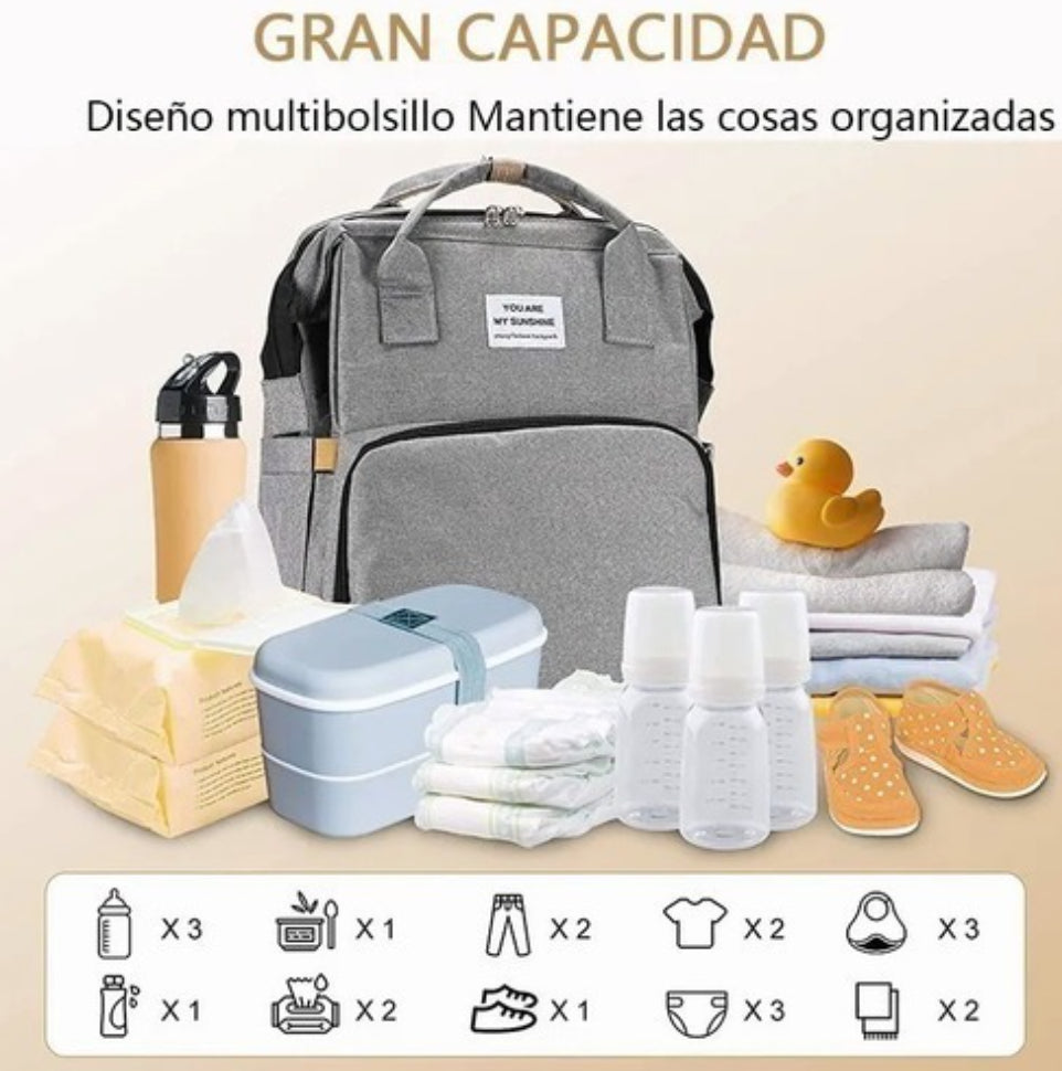 Mochila Maternal Premium cuna bebe