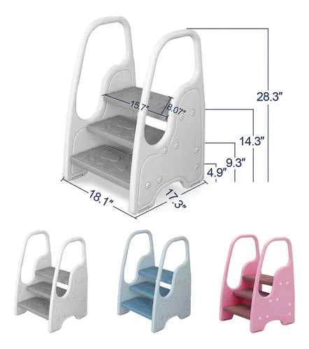 Taburete Para Niños Escalera 3 Escalones